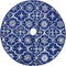 vidaXL - Kerstboomrok - luxe - met - sok - 150 - cm - stof - blauw
