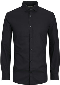 JACK&JONES JPRBLAROYAL - Overhemd L/S - Katoen 100% - Zwart - Maat L
