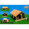Kids Globe Farming paardenstal - paardenstal met 2 boxen en berging - hout