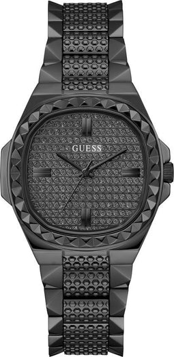Guess Rebellious GW0601L2 - Polshorloge - Goudkleurig - Kristallen wijzerplaat