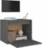 vidaXL - Wandkast - 45x30x35 - cm - massief - grenenhout - grijs