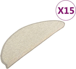 vidaXL - Trapmatten - zelfklevend - 15 - st - 65x21x4 - cm - zilverkleurig