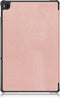 Lunso - Geschikt voor Lenovo Tab M10 Plus Gen 3 (3e generatie) - Tri-Fold Bookcase hoes - Rose Goud