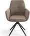Furnihaus Milou - Draaibare Eetkamerstoel - Armleuning 360° draaifunctie - Taupe