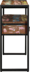 vidaXL - Einde - Tafels - Multikleur - 120x33x75 - cm - Massief - Gerecycled - Hout - en - Metaal