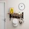 Houten Wandkapstok - 5 Haken - Voor Hal Slaapkamer Badkamer Keuken - Natuurlijke houttint