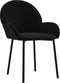 vidaXL - Eetkamerstoelen - 2 - st - fluweel - zwart