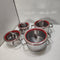 WMF Function4 - Pannenset - 5-delig - RVS - Glazen deksels met 4 afgietfuncties