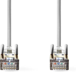 Nedis CAT5e Netwerkkabel - SF/UTP - RJ45 Male - RJ45 Male - 0.15 m - Rond - PVC - Grijs - Polybag
