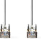 Nedis CAT5e Netwerkkabel - SF/UTP - RJ45 Male - RJ45 Male - 0.15 m - Rond - PVC - Grijs - Polybag