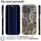 iMoshion Hoesje Geschikt voor iPhone 15 Pro Hoesje Siliconen - iMoshion Design hoesje - Transparant / Golden Leaves Transparant