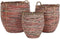 Basket spelset DKD Home Decor Perzik Natuurlijk Boho 52 x 52 x 58 cm