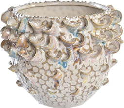 Vaas DKD Home Decor Porselein Bruin 17 x 17 x 13 cm Mediterrane