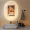 Coast Led-Spiegel Zilver – Ovaal met Anti-Condens en Dimbare LED-Verlichting – 80 x 50 cm
