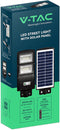 V-TAC VT-ST120W - Solar Straatlantaarn - IP65 Waterdicht 1000 Lumen 6000K - Zwart