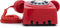 GPO 746WALLPUSHRED - Muurtelefoon retro jaren ‘70, druktoetsen, rood