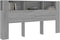 vidaXL - Hoofdbordkast - 200x18,5x104,5 - cm - grijs - sonoma - eikenkleurig