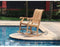 VKT Schommelstoel Teak Schommelstoel relax, L177x89xH93 cm, Hoogte rugleuning 110 cm, Breedte stoel incl. armleuning 58 cm, Diepte van de ronde delen onder 90 cm. Inclusief bevestigingsmaterialen