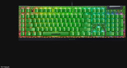 Razer BlackWidow V4 X - Mechanisch Gamingtoetsenbord - Razer Green switches met RGB - Groen Minecraft Edition