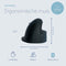 R-Go Tools HE Break - Ergonomische Muis - Draadloos - Verticaal - 2400 DPI - Linkshandig - Zwart