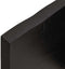 vidaXL - Wandschap - massief eikenhout - donkerbruin - 180 x 60 x (2-4) cm