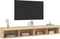 vidaXL - Tv-meubels - met - LED-verlichting - 2 - st - 100x30x30 - cm - sonoma - eiken