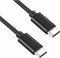 Ewent EC1036 - USB C Kabel - 1,8 m - 20 V 3 A - Zwart