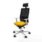 Bureaustoel met hoofdsteun Piqueras y Crespo 4B086N1 Geel