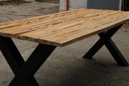 HSM Collection - Rechthoekig tafelblad - 200x100x4 - Naturel - Teak