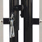 vidaXL - Poort - enkel - 300x150 - cm - zwart