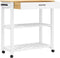 vidaXL - Keukentrolley - MONZA - 84x40x90 - cm - massief - grenenhout