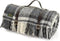Picknickkleed Polo Cottage Grijs Zwart - Wol - Leren Draagset - Waterdicht - 145x183cm - Tweedmill