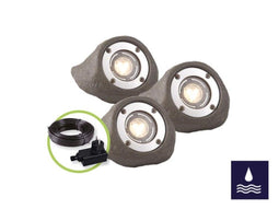 Garden Lights: Lapis Tuinspot 12 Volt Set (3st) - Grijs