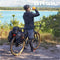 Basil Miles Fietsrugzak Nordlicht - Fietstas en Rugtas - Waterdicht Tarpaulin - Zwart - 13 Liter