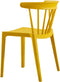 WOOOD Bliss - Eetkamerstoel - Stapelbaar - Oker geel - 75x52x53 cm