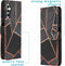 iMoshion Hoesje Geschikt voor Samsung Galaxy A14 (5G) Hoesje Met Pasjeshouder - iMoshion Design Softcase Bookcase - Zwart / Black Graphic