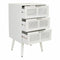 Nachtkastje Alexandra House Living Wit 36 x 71 x 42 cm