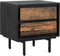 Nachtkastje Anayah gerecycled hout cm - zwart