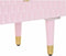 Nachtkastje DKD Home Decor 52 x 42 x 65 cm Metaal Licht Roze Mangohout