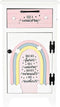 Nachtkastje DKD Home Decor Kinderen Grijs Roze Wit Geel (40 x 29 x 73,5 cm)