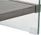 Nachtkastje DKD Home Decor Kristal MDF Gehard glas (50 x 50 x 49 cm)