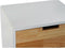 Nachtkastje DKD Home Decor Natuurlijk Wit Natuurlijk rubber Kastanjebruin Paulownia hout 40 x 30 x 48 cm