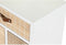 Nachtkastje DKD Home Decor Natuurlijk Wit Natuurlijk rubber Kastanjebruin Paulownia hout 40 x 30 x 48 cm