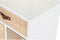 Nachtkastje DKD Home Decor Natuurlijk Wit Natuurlijk rubber Kastanjebruin Paulownia hout 40 x 30 x 48 cm