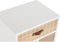 Nachtkastje DKD Home Decor Natuurlijk Wit Natuurlijk rubber Kastanjebruin Paulownia hout 40 x 30 x 48 cm