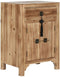 Nachtkastje Home ESPRIT Zwart Natuurlijk Sparrenhout Hout MDF 45 x 34 x 66 cm