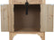 Nachtkastje Home ESPRIT Zwart Natuurlijk Sparrenhout Hout MDF 45 x 34 x 66 cm