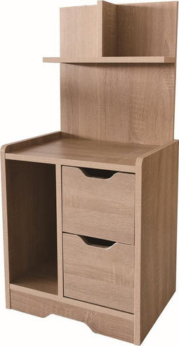 Nachtkastje kinderkamer - wandkastje - lichtbruin