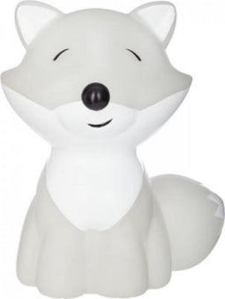 Nachtlampje kinderen - Vos - Grijs/Wit