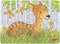 Goki - Houten Mini Puzzel Bosdieren - 24 stukjes - Multi